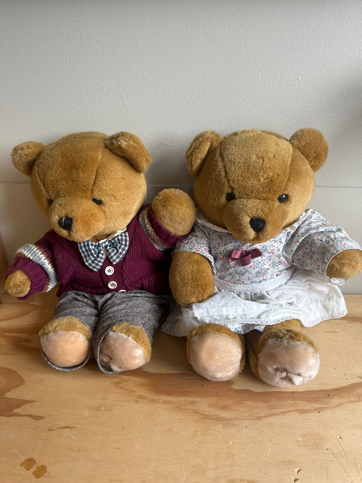 Bob en Sabiene beren van de Beijenkorf, Gebruikt, Beer, Ophalen of Verzenden, Middelgroot (20 tot 80 cm)