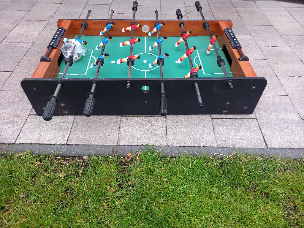 tafelvoetbal tafel, Ophalen, Gebruikt