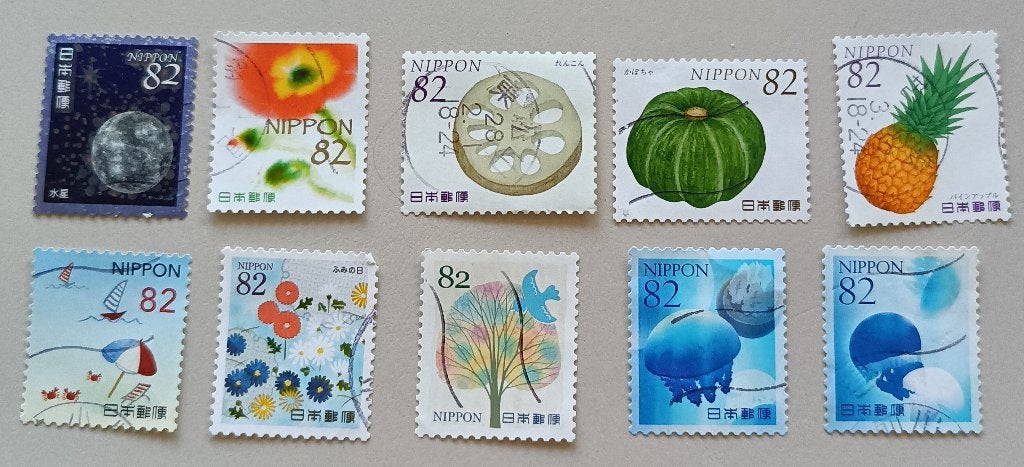 Japan divers 7 gest, Ophalen of Verzenden, Gestempeld, Oost-Azië