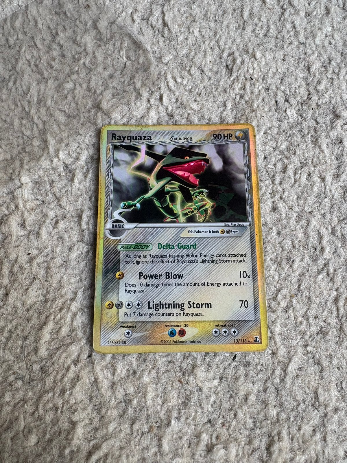Pokémon kaart Rayquaza 13/113 delta species, Ophalen of Verzenden, Zo goed als nieuw