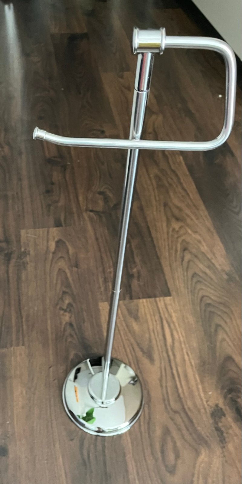 Chroom toiletrolhouder staand, Ophalen of Verzenden, Gebruikt, Chroom, Toilet
