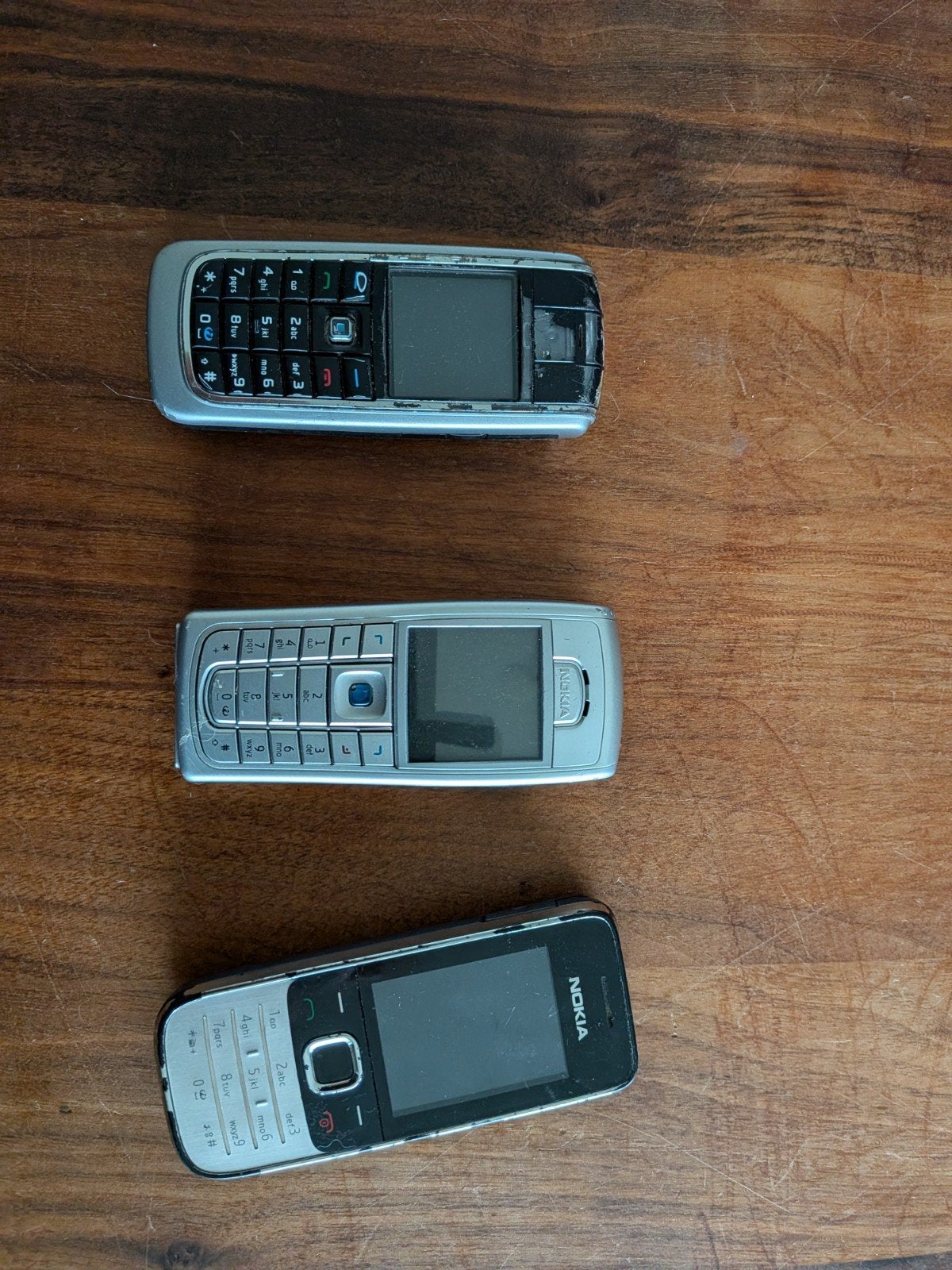 Nokia telefoons (3 stuks) - Gebruikt, 1 Alcatel one touch, Gebruikt, Fysiek toetsenbord, Ophalen of Verzenden, Minder dan 3 megapixel