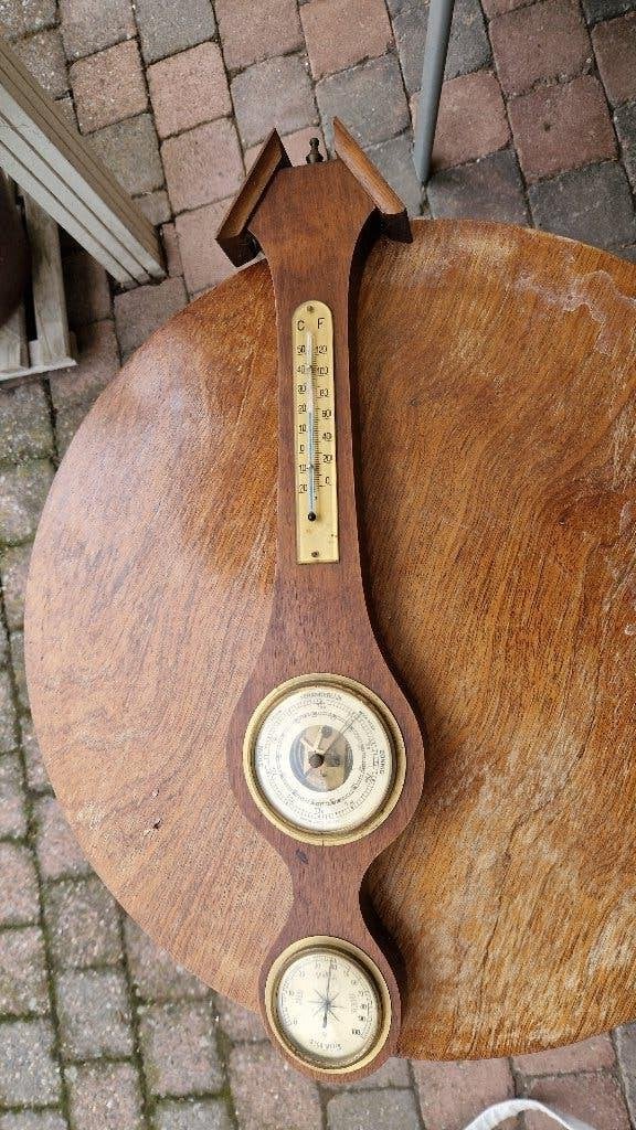 oude houten barometer, Ophalen of Verzenden, Gebruikt, Barometer
