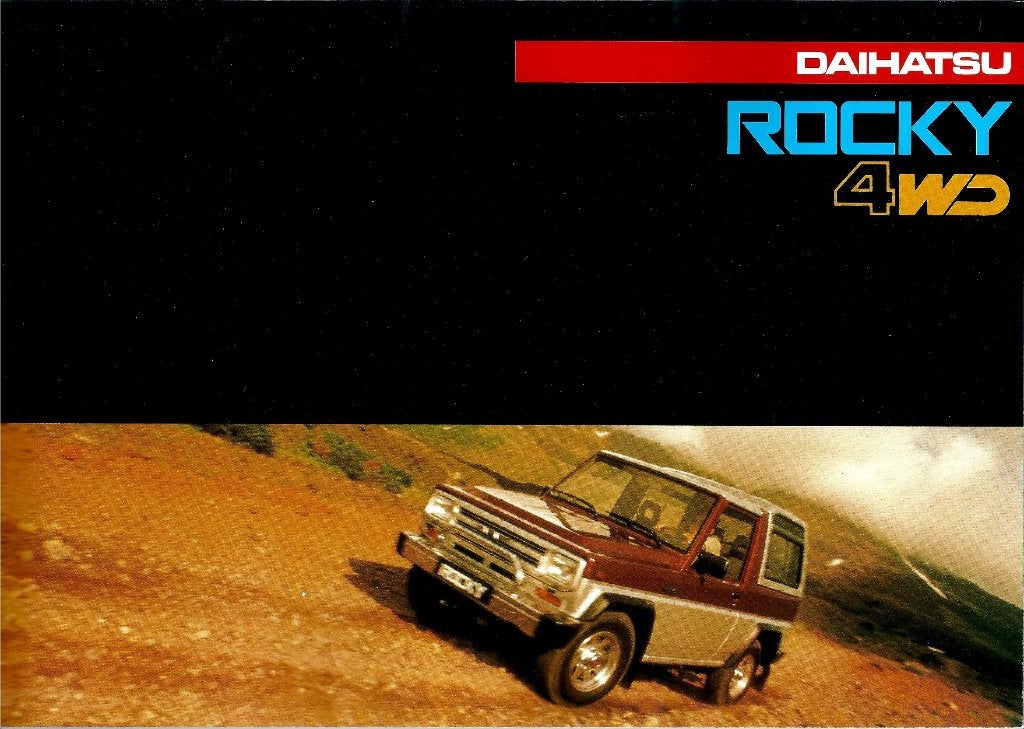 Folder Daihatsu Rocky 4WD 1989, Ophalen of Verzenden, Gelezen, Overige merken