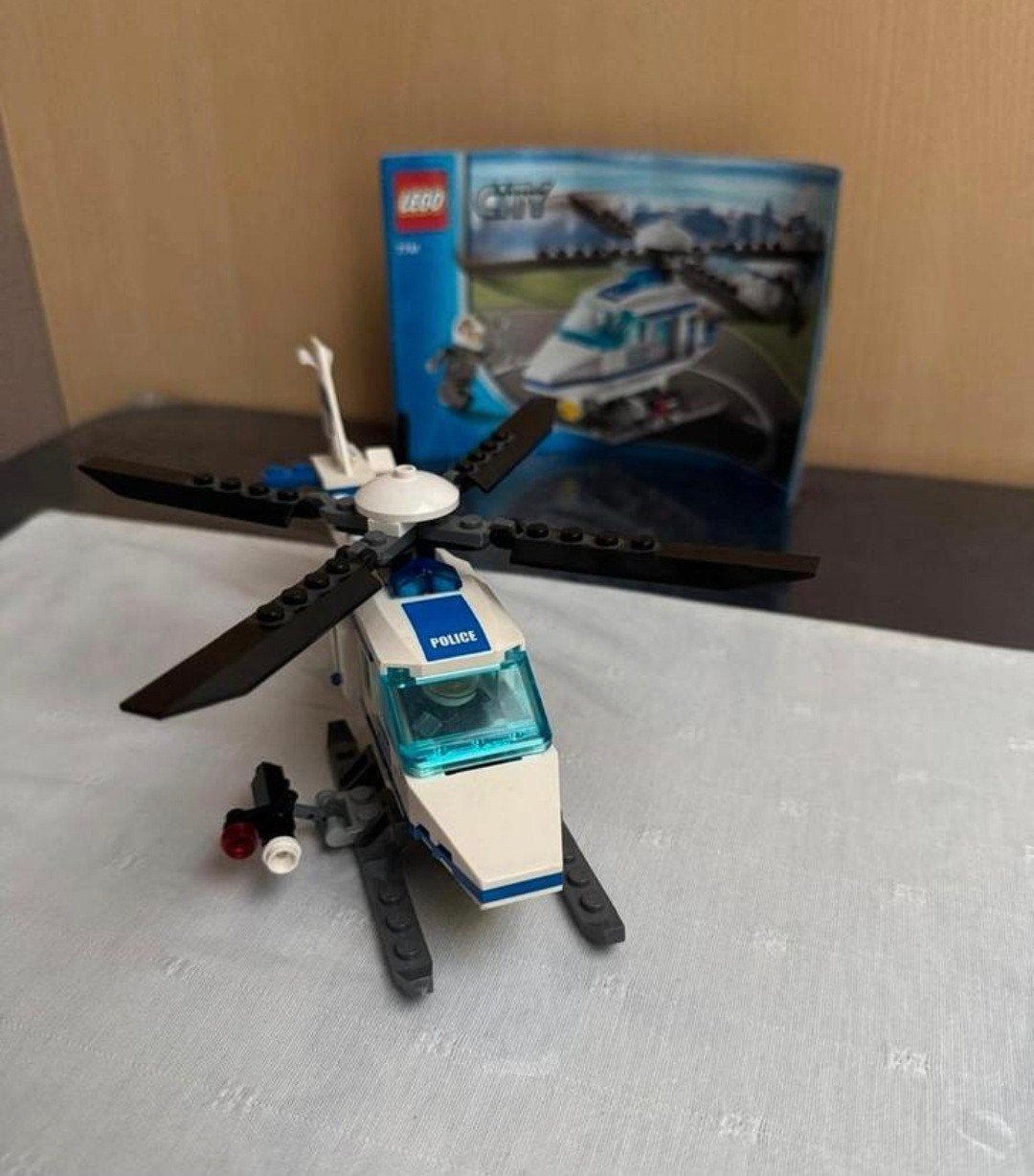 LEGO City Politiehelikopter 7741 met minifiguur en doos, Kinderen en Baby's, Speelgoed | Duplo en Lego, City, Lego, Ophalen of Verzenden