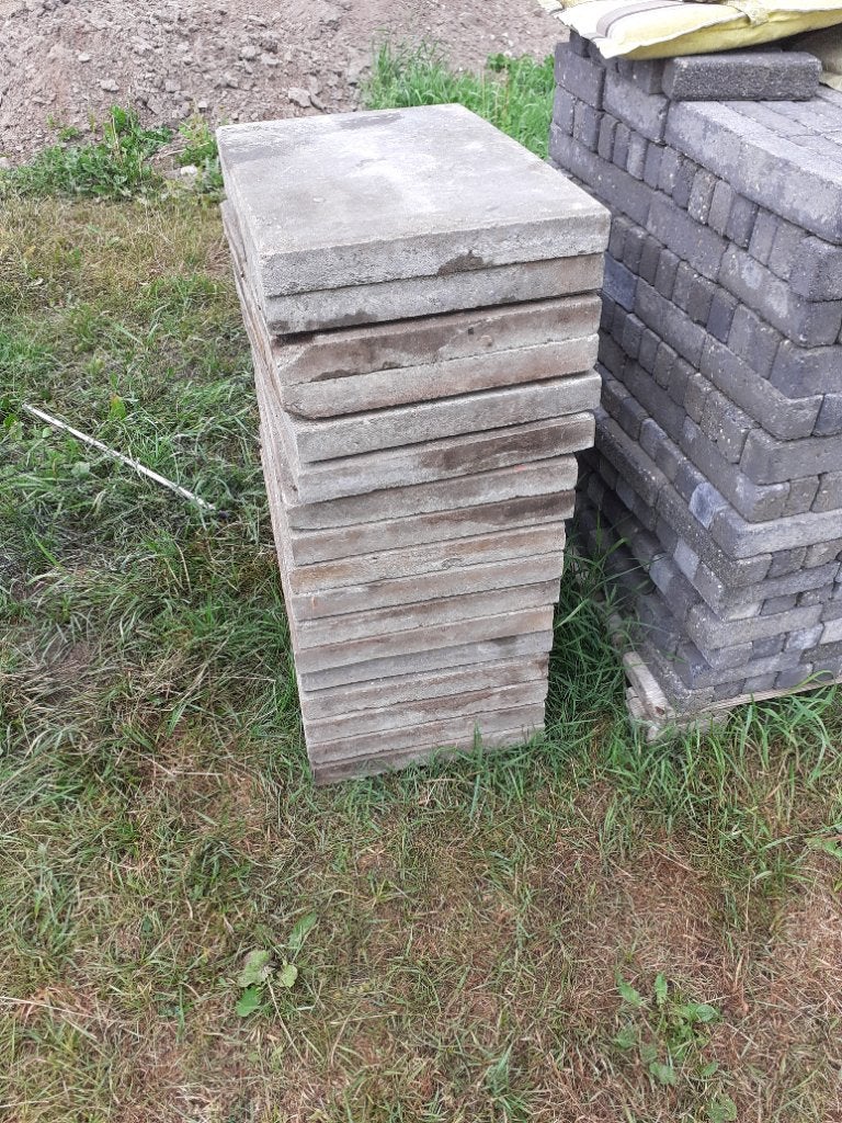 Betontegels 60x40x5 tegels tegel beton, Ophalen, Gebruikt, Beton, Terrastegels