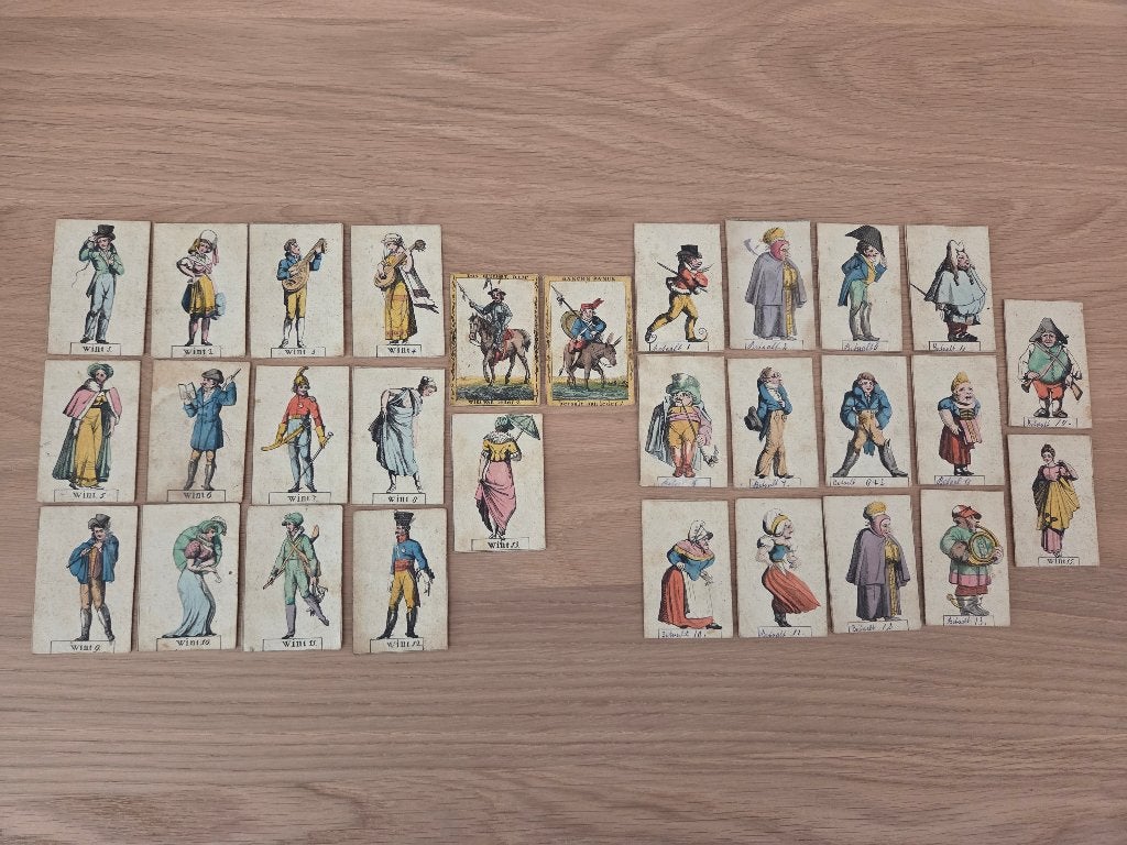 Antiek Don Quichote en Sancho Panza spel, Ophalen of Verzenden