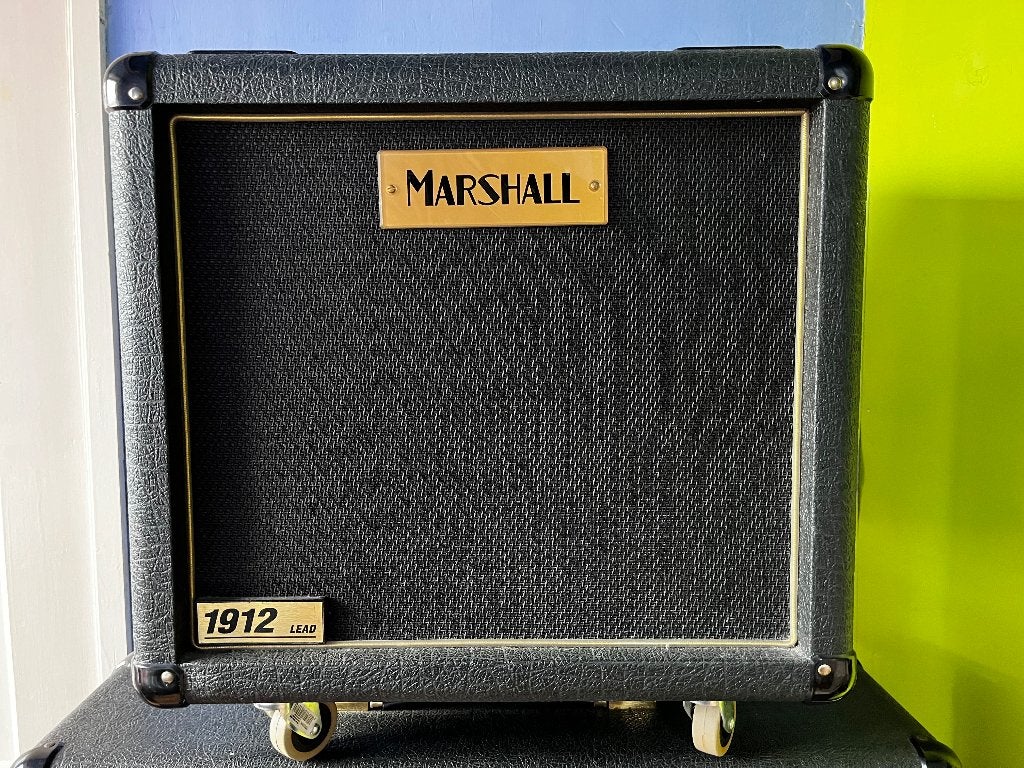 Marshall 1912 lead 1x12 cabinet - met 60s logo, Ophalen, Gebruikt, Gitaar, 100 watt of meer