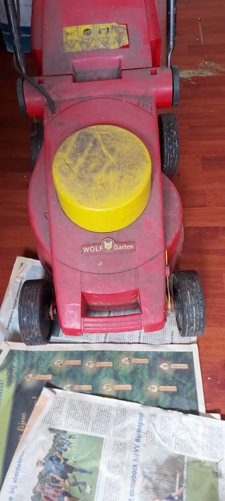 Wolf Garten elektrische grasmaaier - Gebruikt, Tuin en Terras, Grasmaaiers, Gebruikt, Elektrische grasmaaier, 30 t/m 39 cm, Cirkelmaaier