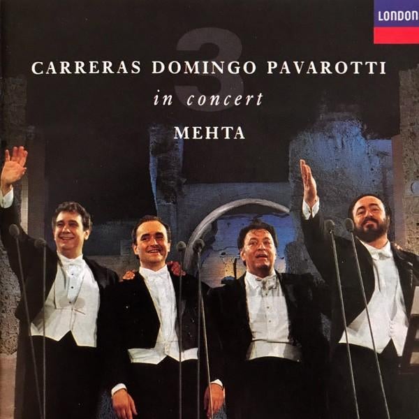 Carreras Domingo Pavarotti Metha in Concert CD, Ophalen of Verzenden, Classicisme, Gebruikt, Opera of Operette