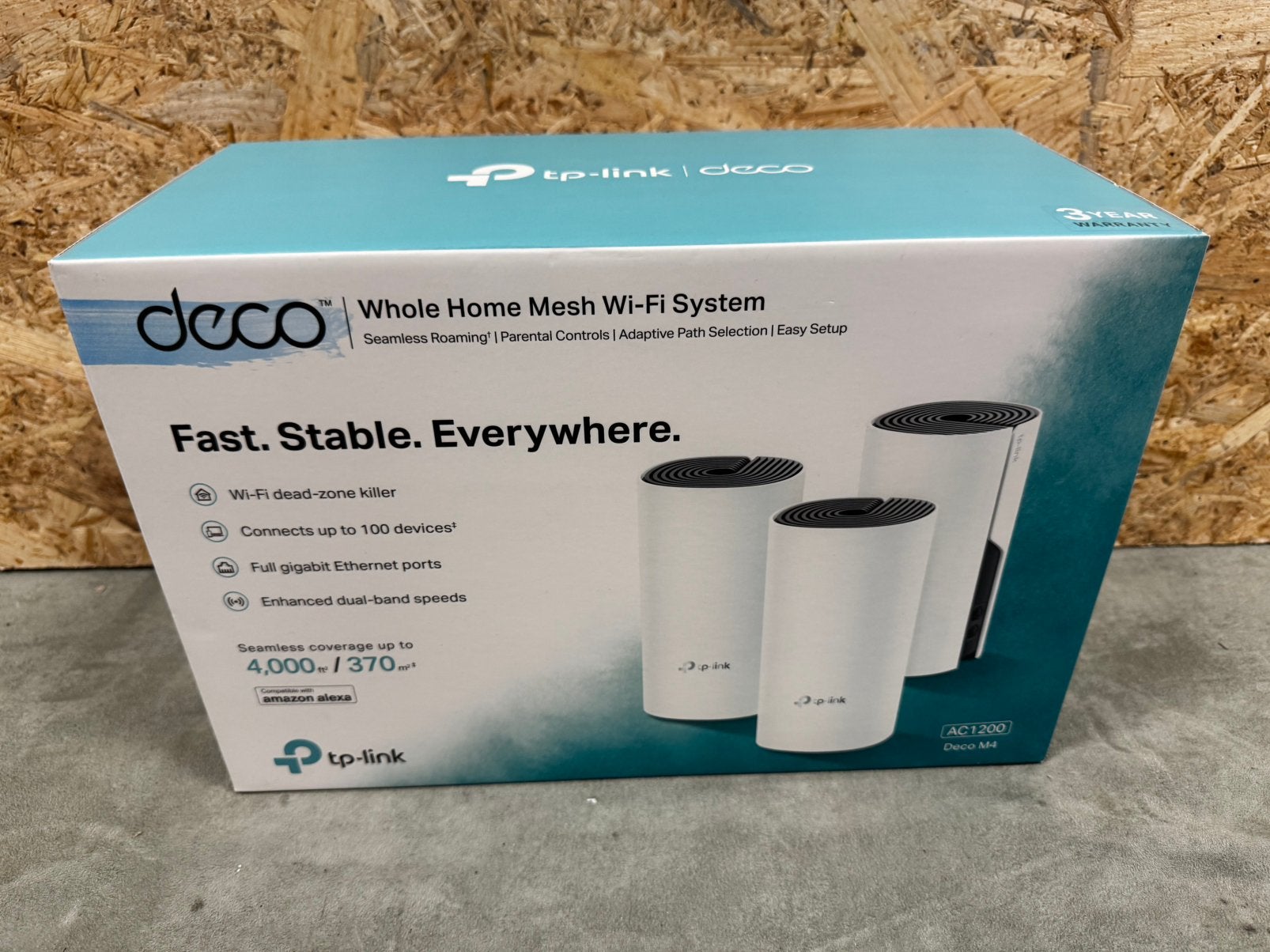 TP-Link Deco M4 -Whole Home Mesh Wi-Fi Systeem (3pack) -ReK4, Ophalen of Verzenden, Zo goed als nieuw, X, X