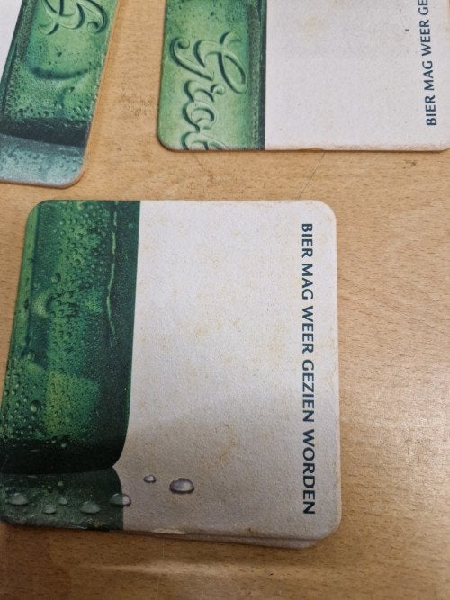 viltjes grolsch vierkant 9x, Verzamelen, Merken en Reclamevoorwerpen, Ophalen of Verzenden, 'T Olde Gre-j, Info@toldegrej.nl, Endepoelstraat 20f Didam