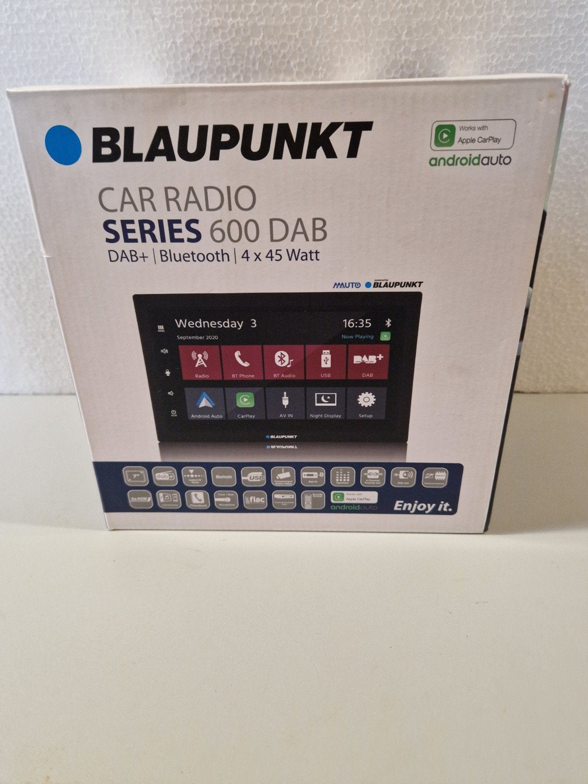 Blaupunkt Car Radio Rotterdam 600 DAB met CarPlay, Ophalen of Verzenden, Zo goed als nieuw