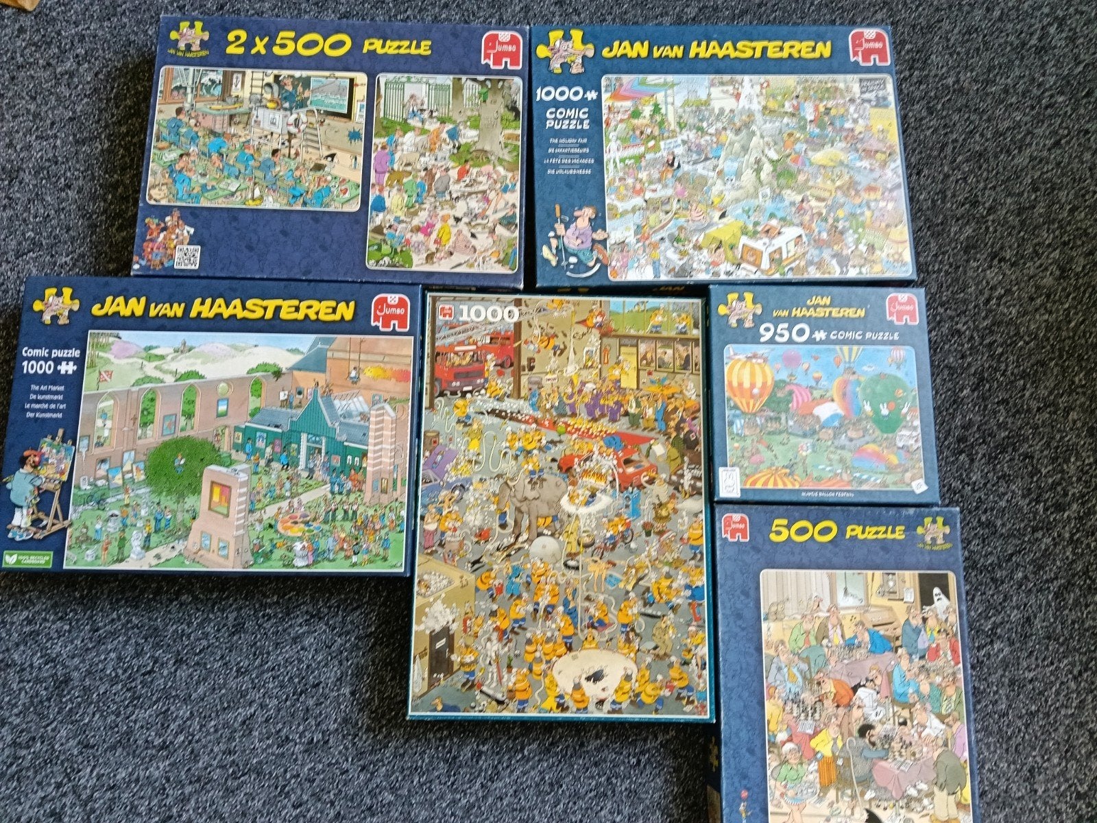 puzzels verschillende merken en stukjes., Ophalen, 500 t/m 1500 stukjes, Zo goed als nieuw, Legpuzzel