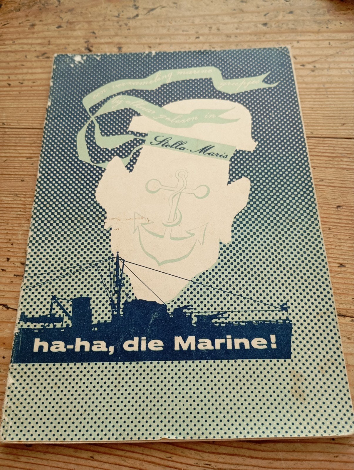 Vintage Ha ha, die Marine Boekje foto's tekeningen, Ophalen of Verzenden, Zo goed als nieuw, Gebruiksvoorwerp