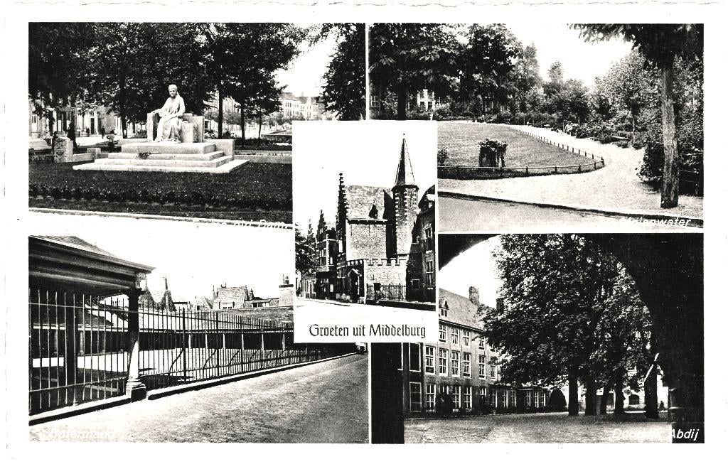 700748 Middelburg 1939 Zeeland Gelopen met postzegel, Ophalen of Verzenden, 1920 tot 1940, Gelopen, Zeeland