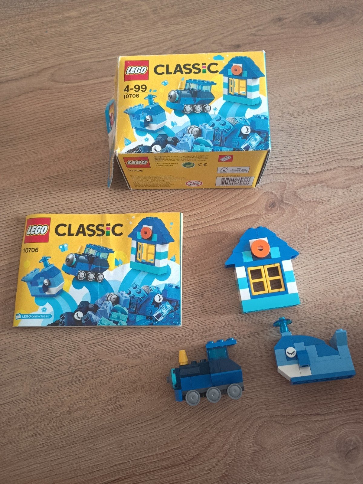 Lego Classic 10706 Blauwe Creatieve Bouwdoos, Compleet, Lego, Ophalen of Verzenden, Zo goed als nieuw