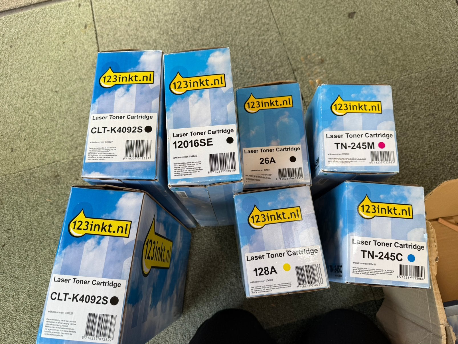 Diverse 123inkt Laser Toner Cartridges - Nieuw, Computers en Software, Printerbenodigdheden, Ophalen, Zo goed als nieuw, Toner