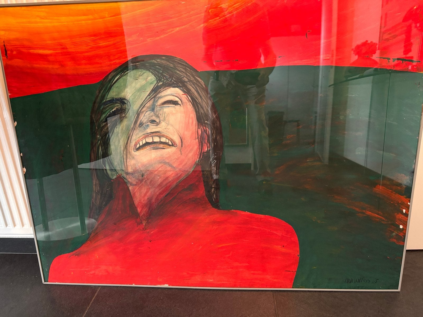 Jacky Kennedy - Aanslag JFK Dallas 1963, Achter glas, Ophalen of Verzenden, Olieverf, Overige materialen