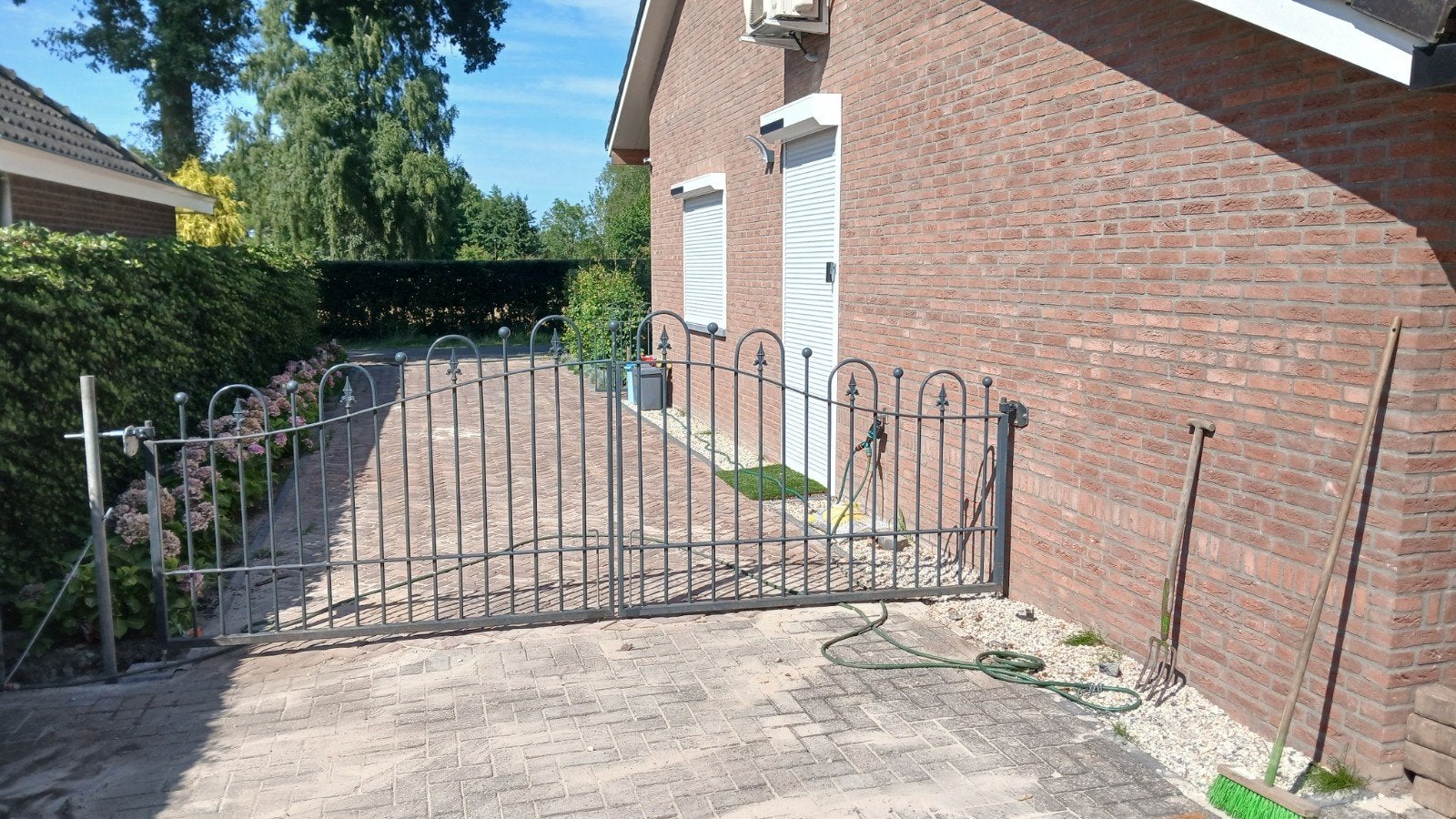 Sierhekwerk met poort - Gebruikt, Met poort, Gebruikt, Ophalen of Verzenden, Sierhekwerk