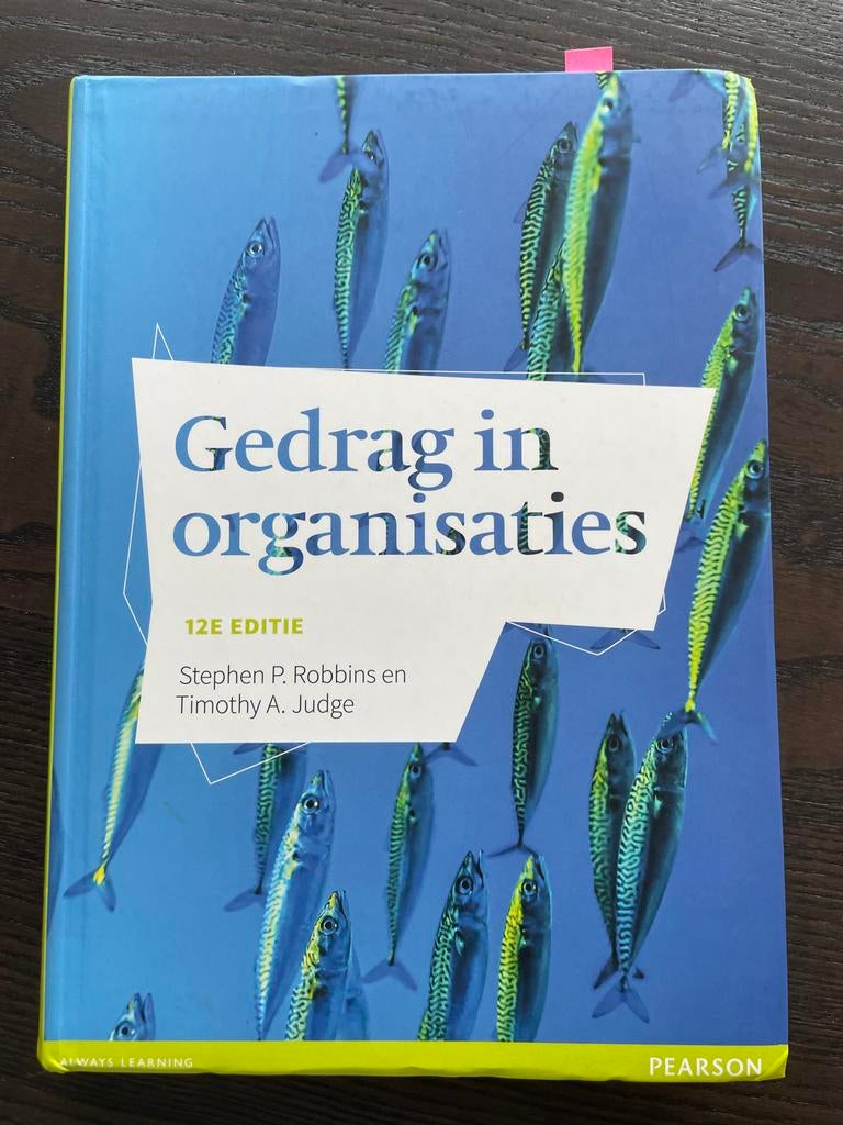 Gedrag in organisaties - 12e editie, Boeken, Ophalen of Verzenden, Gamma, Zo goed als nieuw, HBO