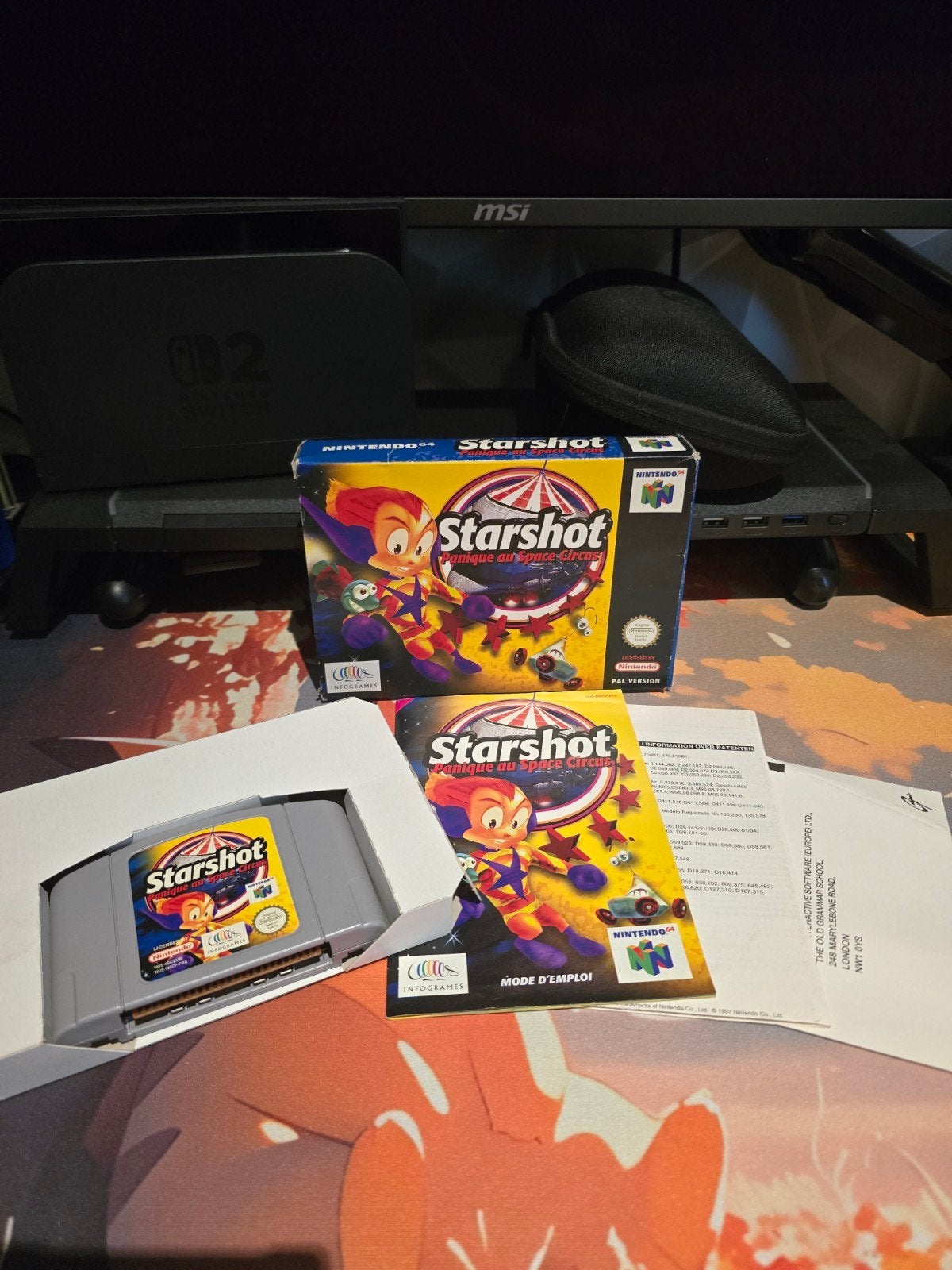 Starshot Panique au Space Circus CIB N64, 1 speler, Ophalen of Verzenden, Gebruikt, Vanaf 3 jaar