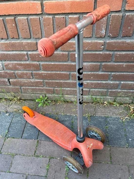 Micro rode gewone step, Ophalen, Gebruikt, Gewone step