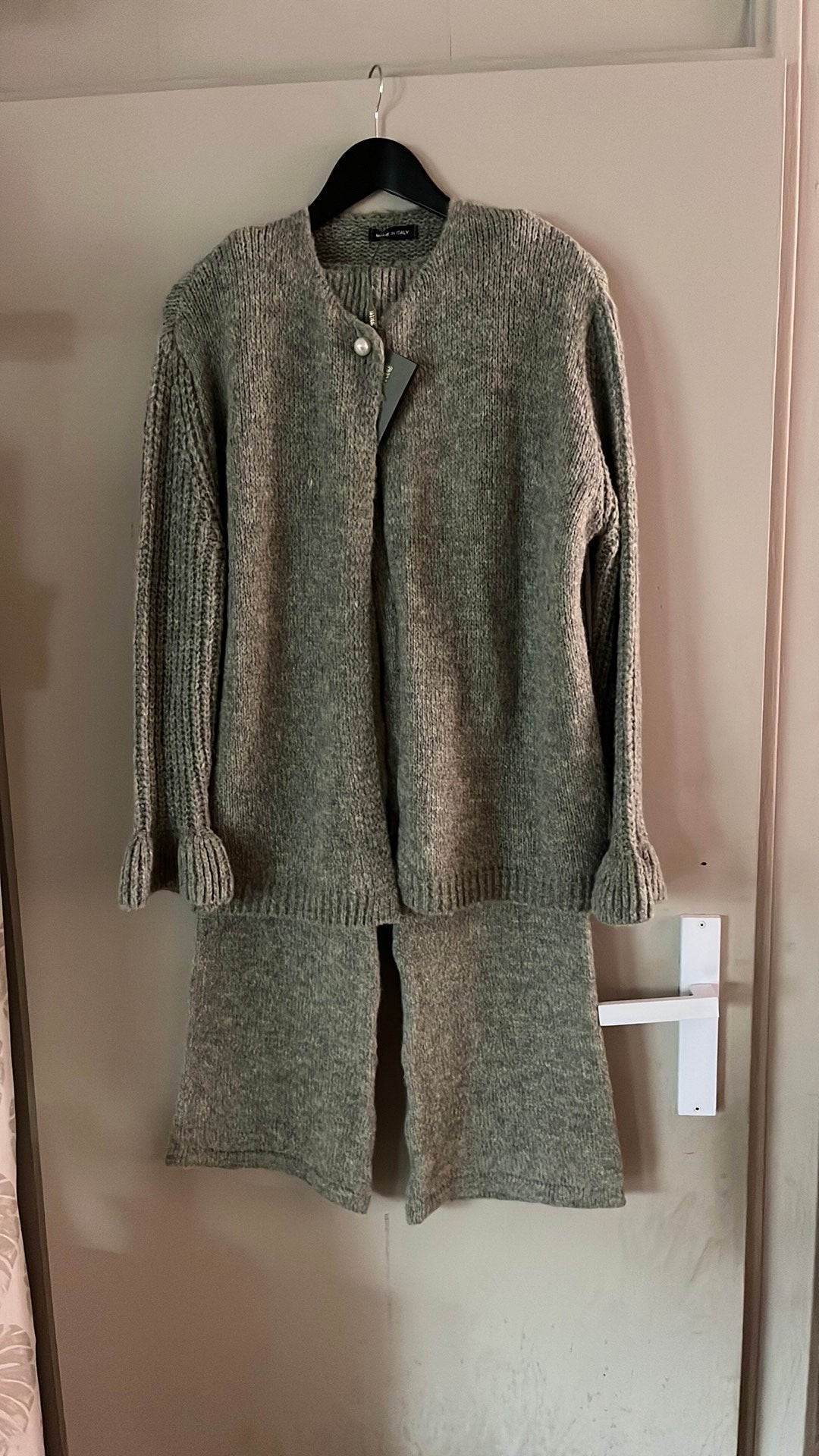 Setje wollen broek met vest L nw met kaartje, Kleding | Dames, Ophalen of Verzenden, Nieuw, Maat 42/44 (L), Kostuum of Pak