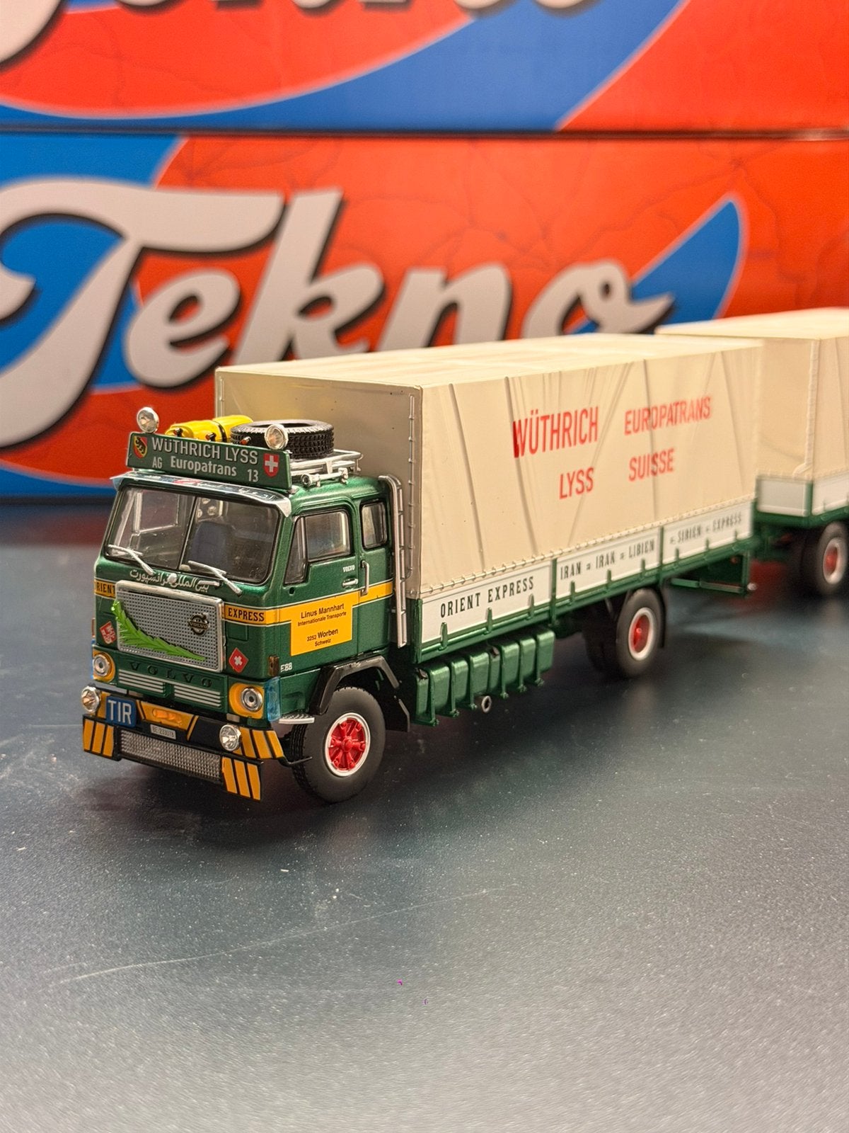 Tekno Volvo – Wüthrich Lyss Europatrans, Ophalen of Verzenden, Zo goed als nieuw, Bus of Vrachtwagen, Tekno