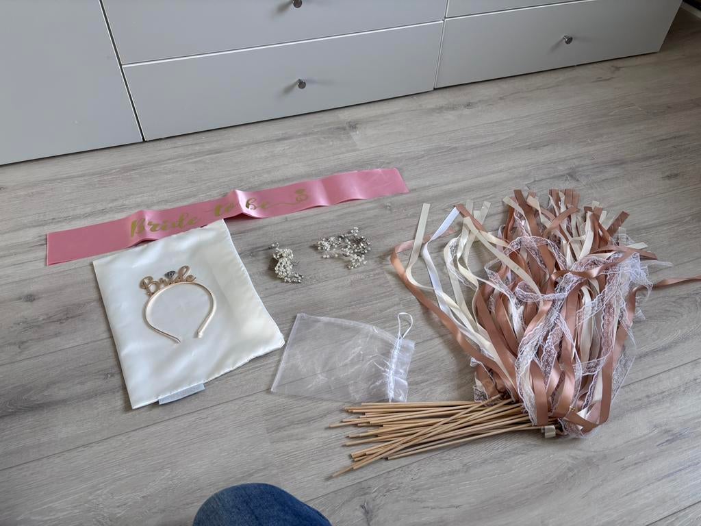 Pakket voor Trouwerij (Aanstaande Bruid), Ophalen of Verzenden, Nieuw, Versiering, Geboorte of Huwelijk