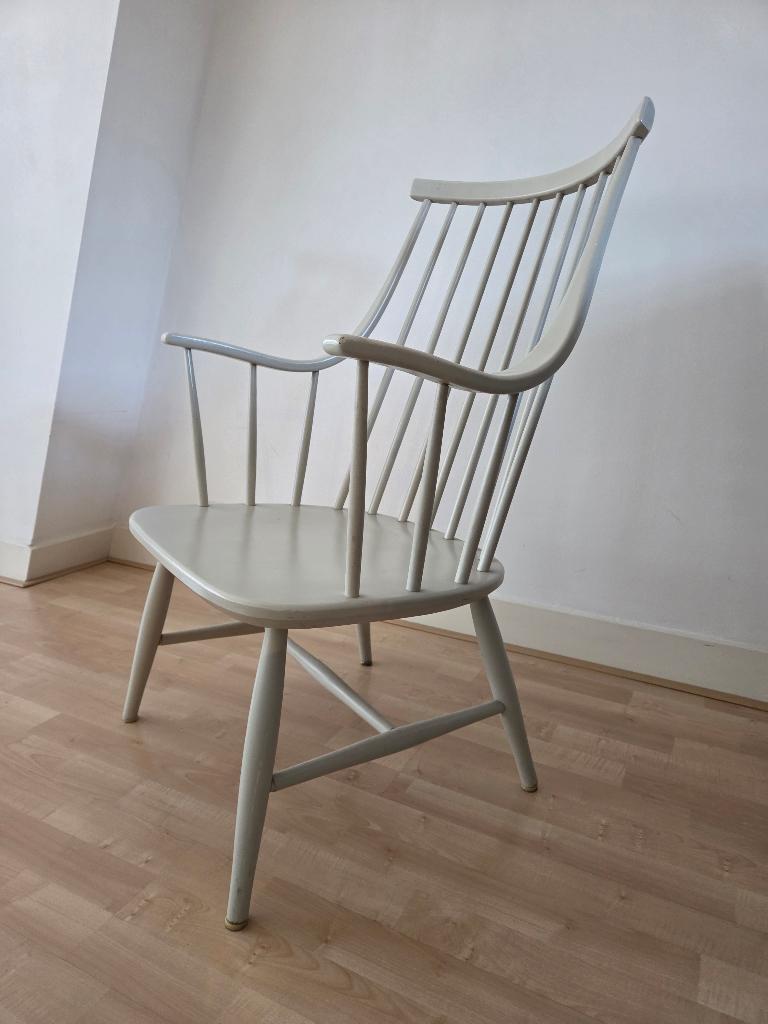 vintage stoel, Ophalen, Gebruikt, Twee, Wit