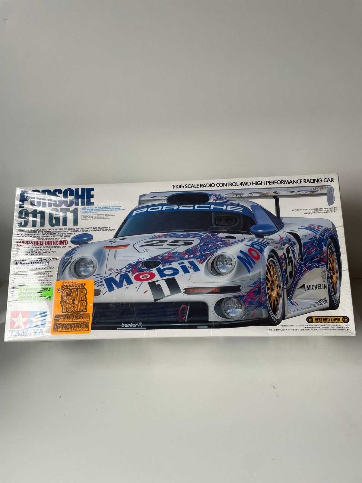 Tamiya Porsche 911 GT1 1:10 RC modelbouwkit, Ophalen of Verzenden, Nieuw, Auto onroad