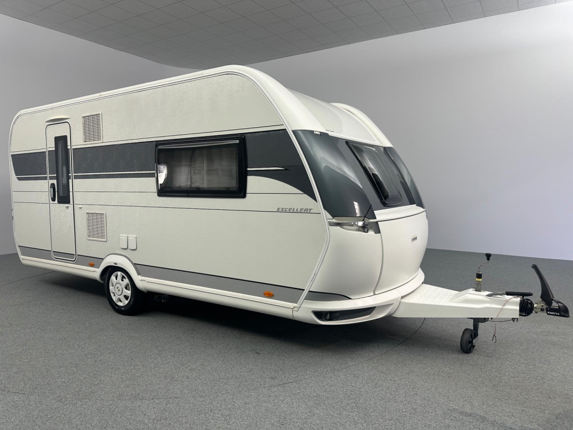 Hobby Excellent 460 SFf Mover Voortent, Caravans en Kamperen, Vast bed, Hordeur, Hobby, Bedrijf