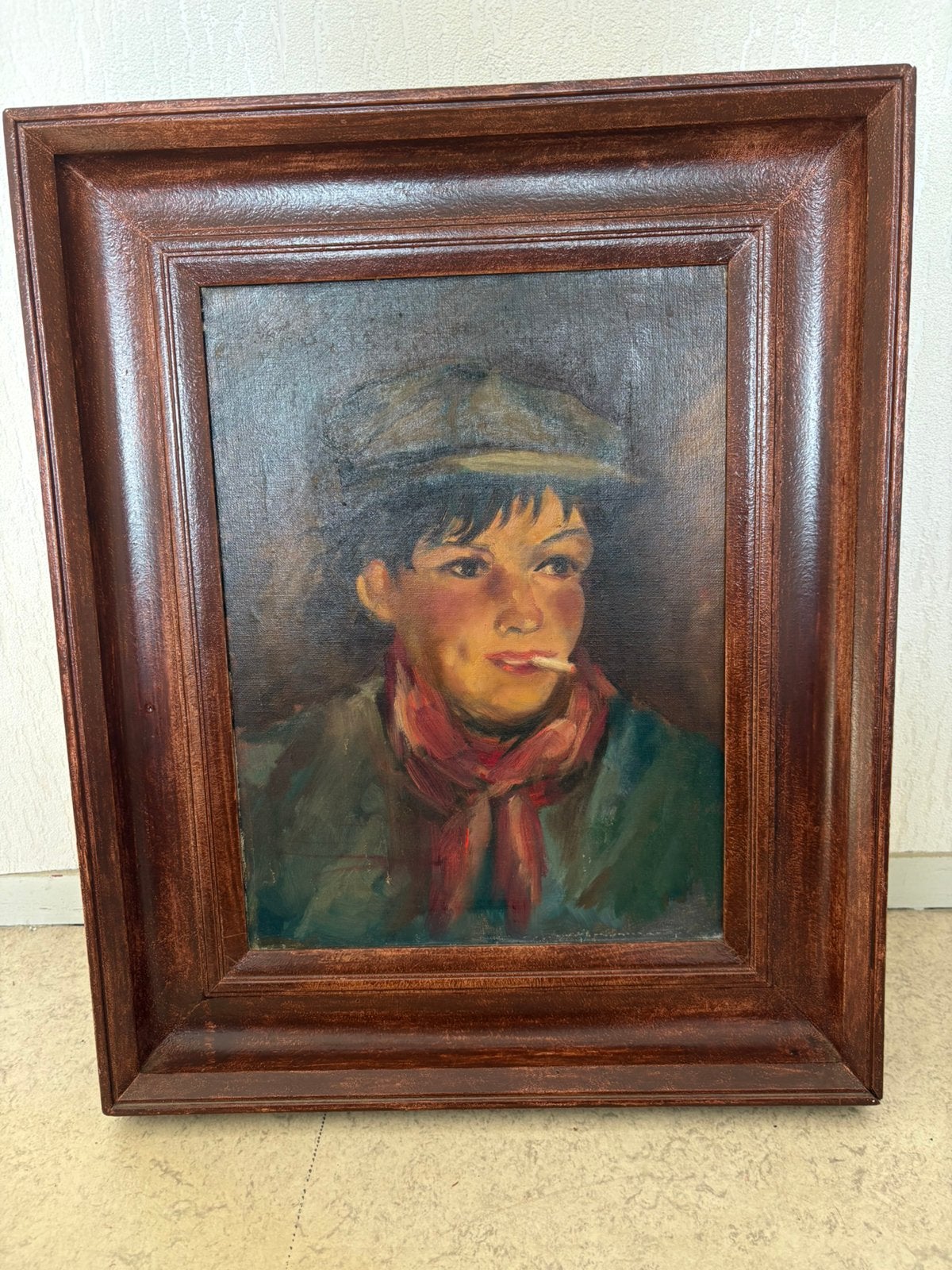 Olieverfschilderij op doek., Ophalen of Verzenden
