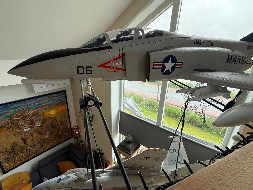 F4 Phantom II  UNIEK IN DETAIL RC Compl Zender Accu Freewing, Hobby en Vrije tijd, Modelbouw | Radiografisch | Vliegtuigen, Ophalen of Verzenden