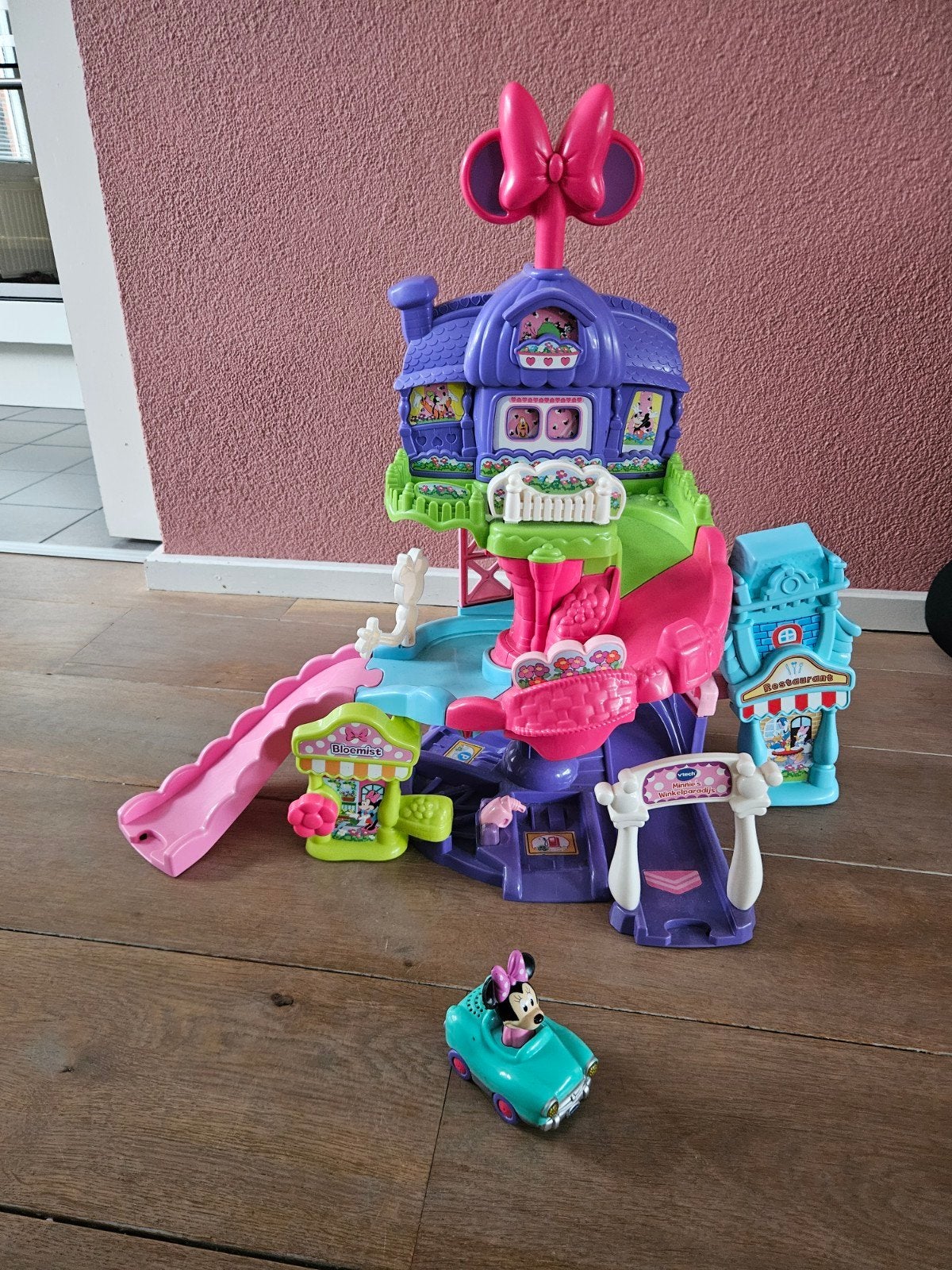 VTech Minnie's Winkelparadijs met auto, Ophalen, Zo goed als nieuw, Meisje