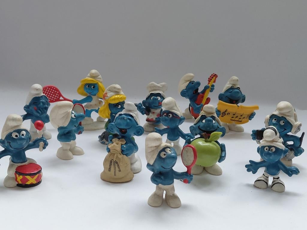 Lot Smurfen, Ophalen of Verzenden, Gebruikt, Verschillende Smurfen