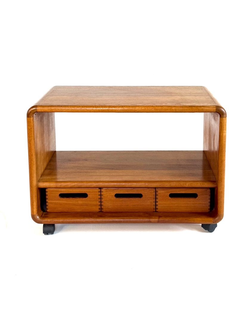 Vintage teakhouten TV-kast/Audiokast, Dyrlund ‘80, Huis en Inrichting, Kasten | Wandmeubels, Teakhout, Dyrlund, Dyrlund, Ophalen of Verzenden