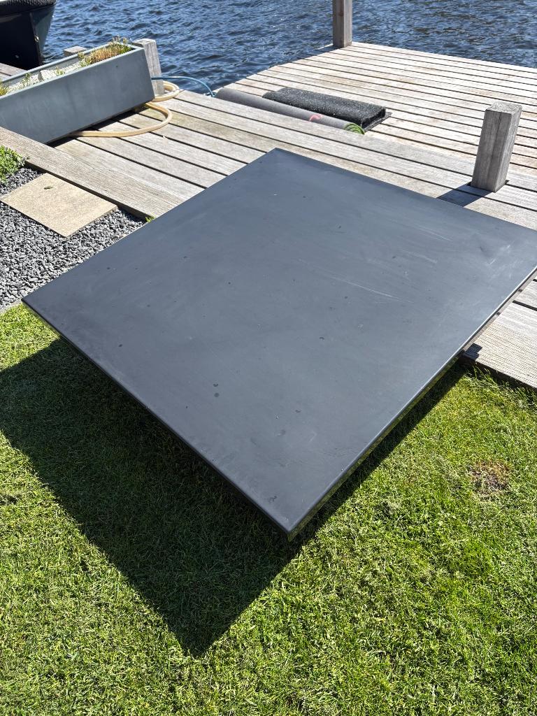 Schoorsteenkap plat, Ophalen, Overige materialen, Zwart, Overige typen