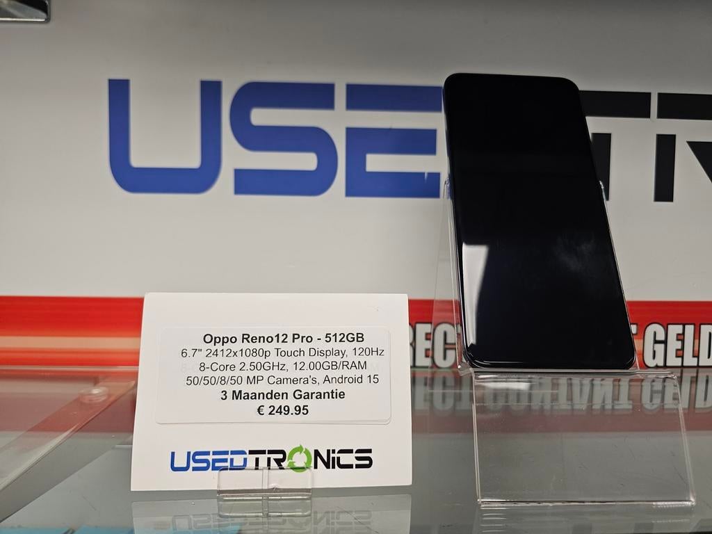 Oppo Reno12 Pro - 512GB - Zo goed als nieuw, Telecommunicatie, Mobiele telefoons | Overige merken, Zo goed als nieuw, 6 megapixel of meer