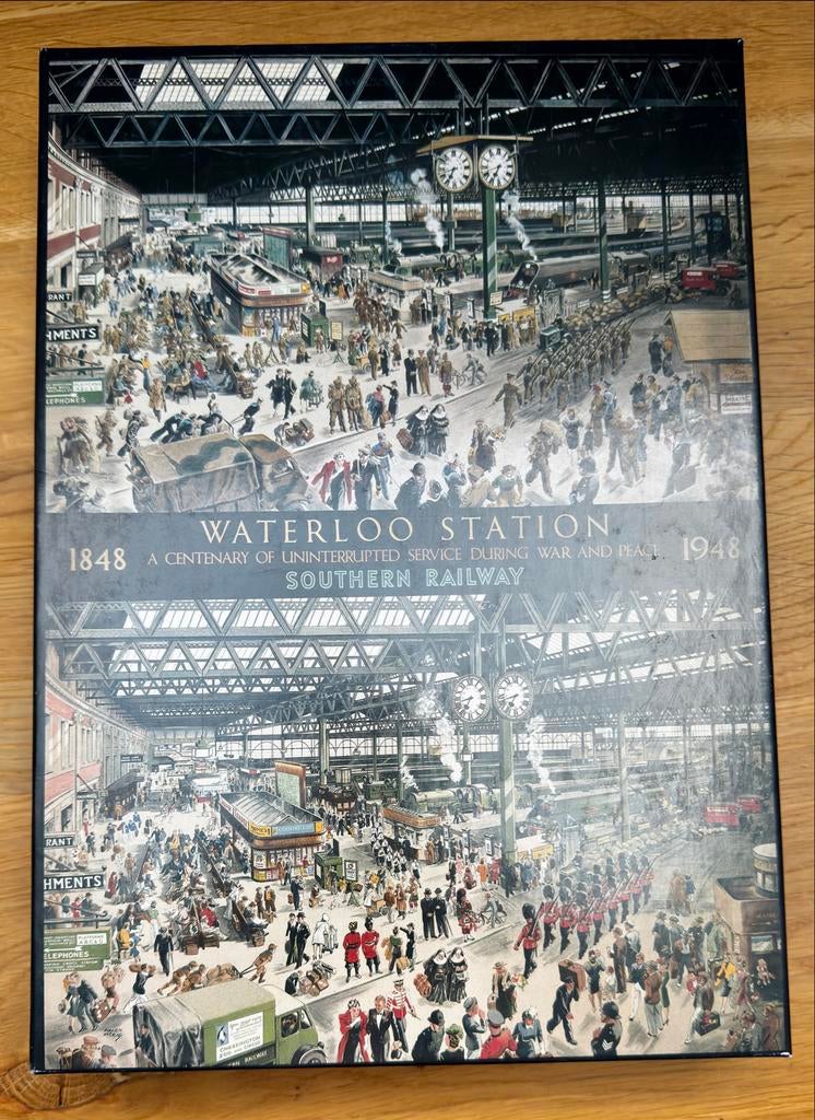 Waterloo Station Puzzel - 1000 stukjes, Ophalen of Verzenden, 500 t/m 1500 stukjes, Zo goed als nieuw, Legpuzzel