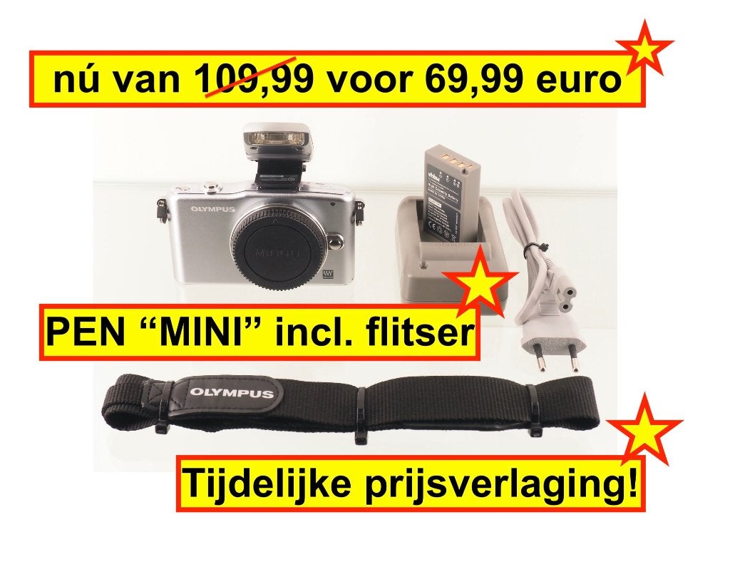 Nú 69,99! Olympus PEN E-PM1 (mini versie PEN) 5249 clicks, Audio, Tv en Foto, Fotocamera's Digitaal, Gebruikt, Systeemcamera, Olympus