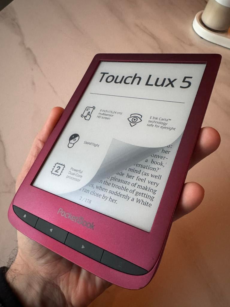 Pocketbook Touch Lux 5 e-reader - Zeer nette staat, Computers en Software, E-readers, 8 GB, Ophalen of Verzenden, Zo goed als nieuw
