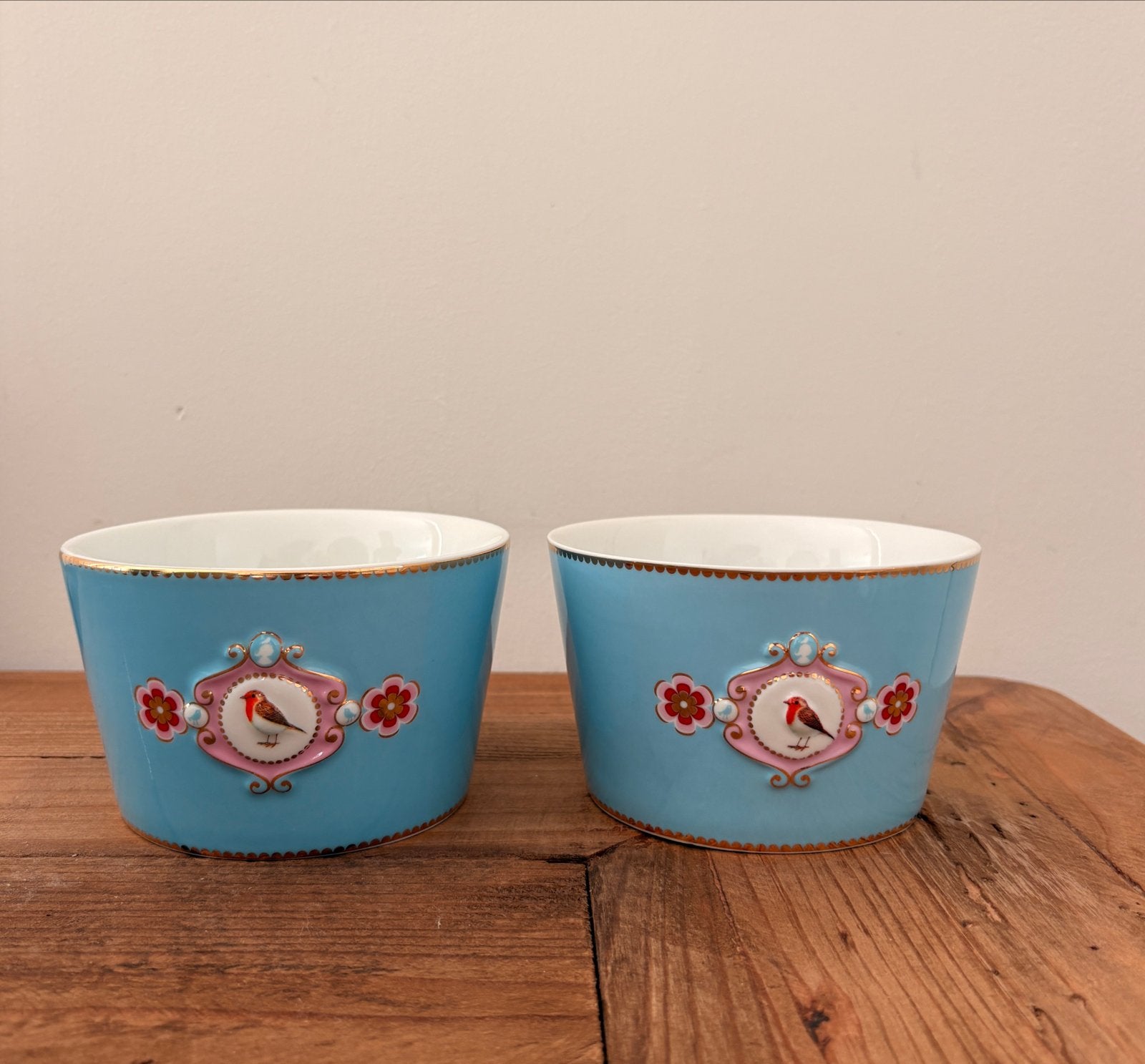 PiP Studio ‘Love Birds’ kommen, Set van 2, Pip Studio, Ophalen of Verzenden, Zo goed als nieuw, Kom(men)