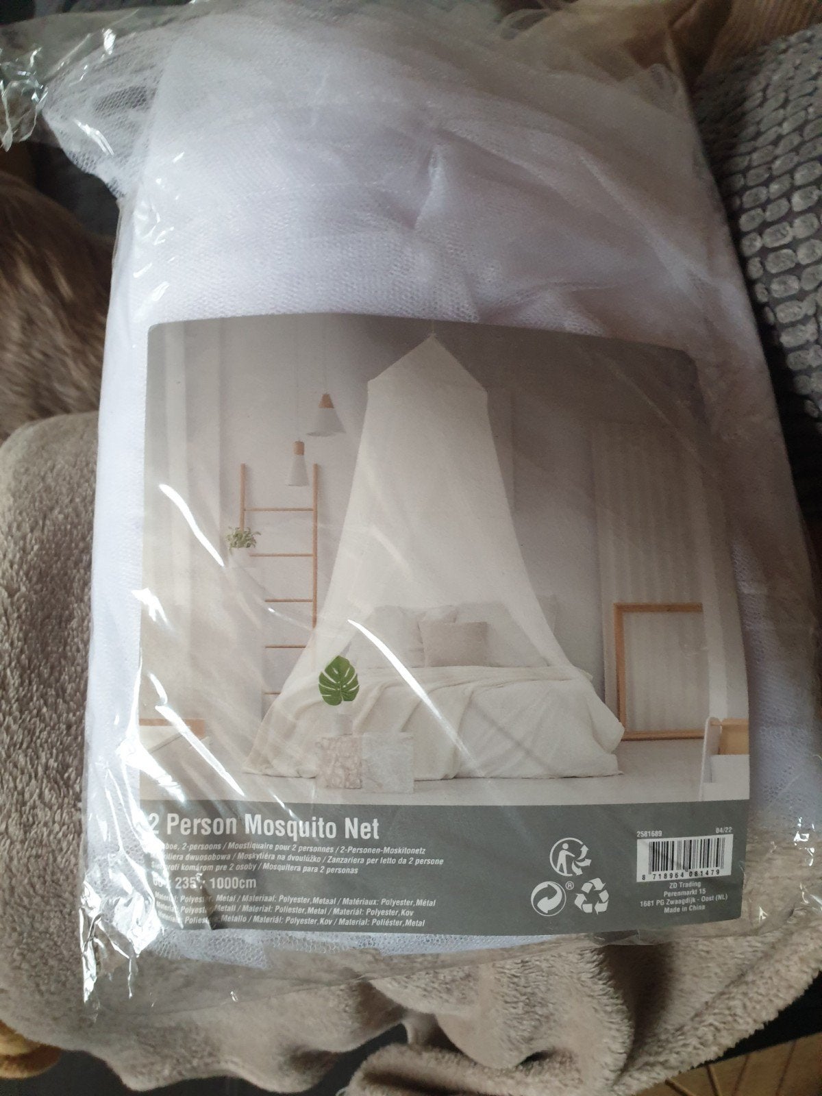 2 persoons vliegen net, Huis en Inrichting, 90 cm, Eenpersoons, Wit, Nieuw