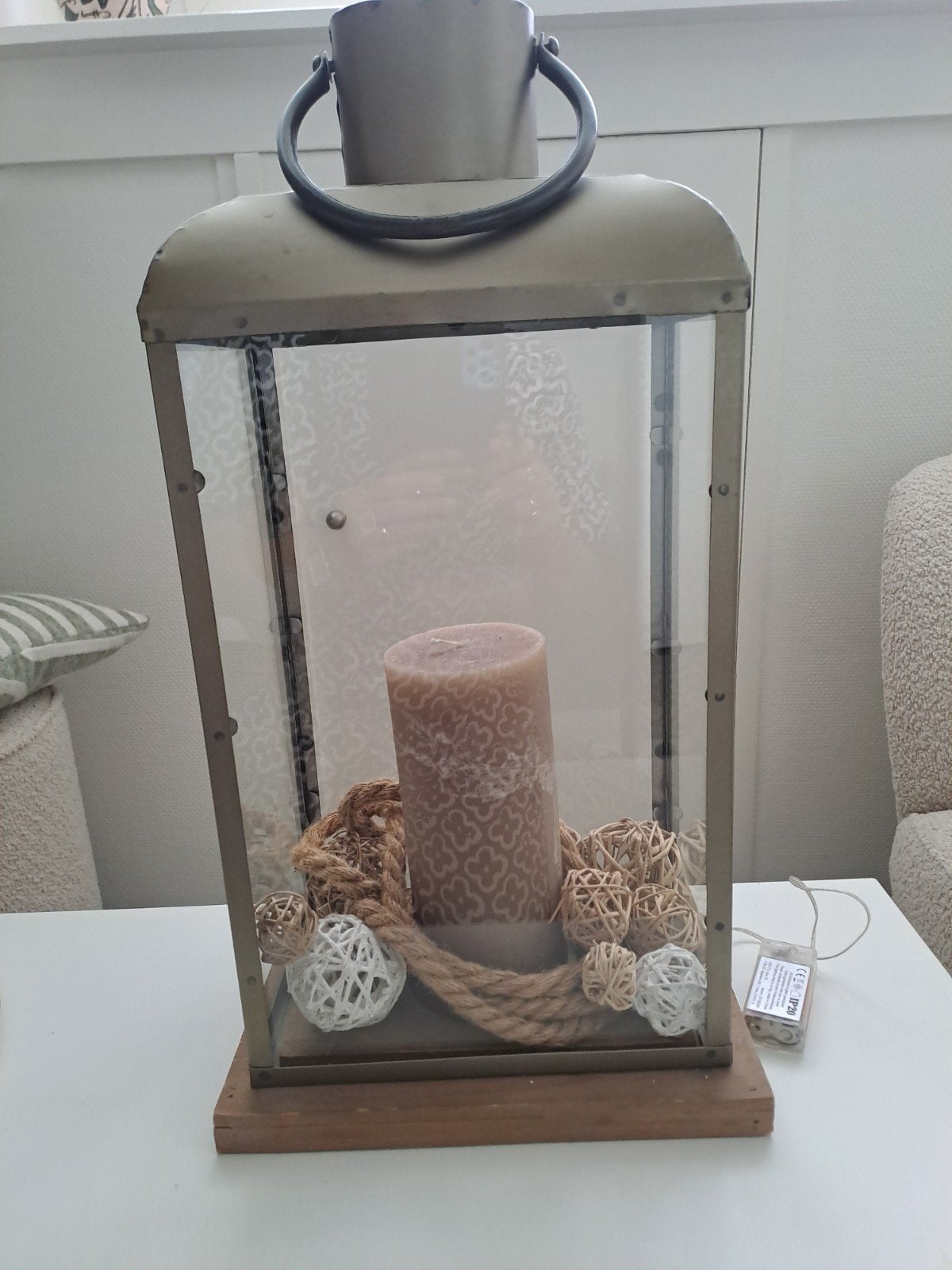 Windlicht compleet, Huis en Inrichting, Woonaccessoires | Stolpen, Ophalen, Zo goed als nieuw