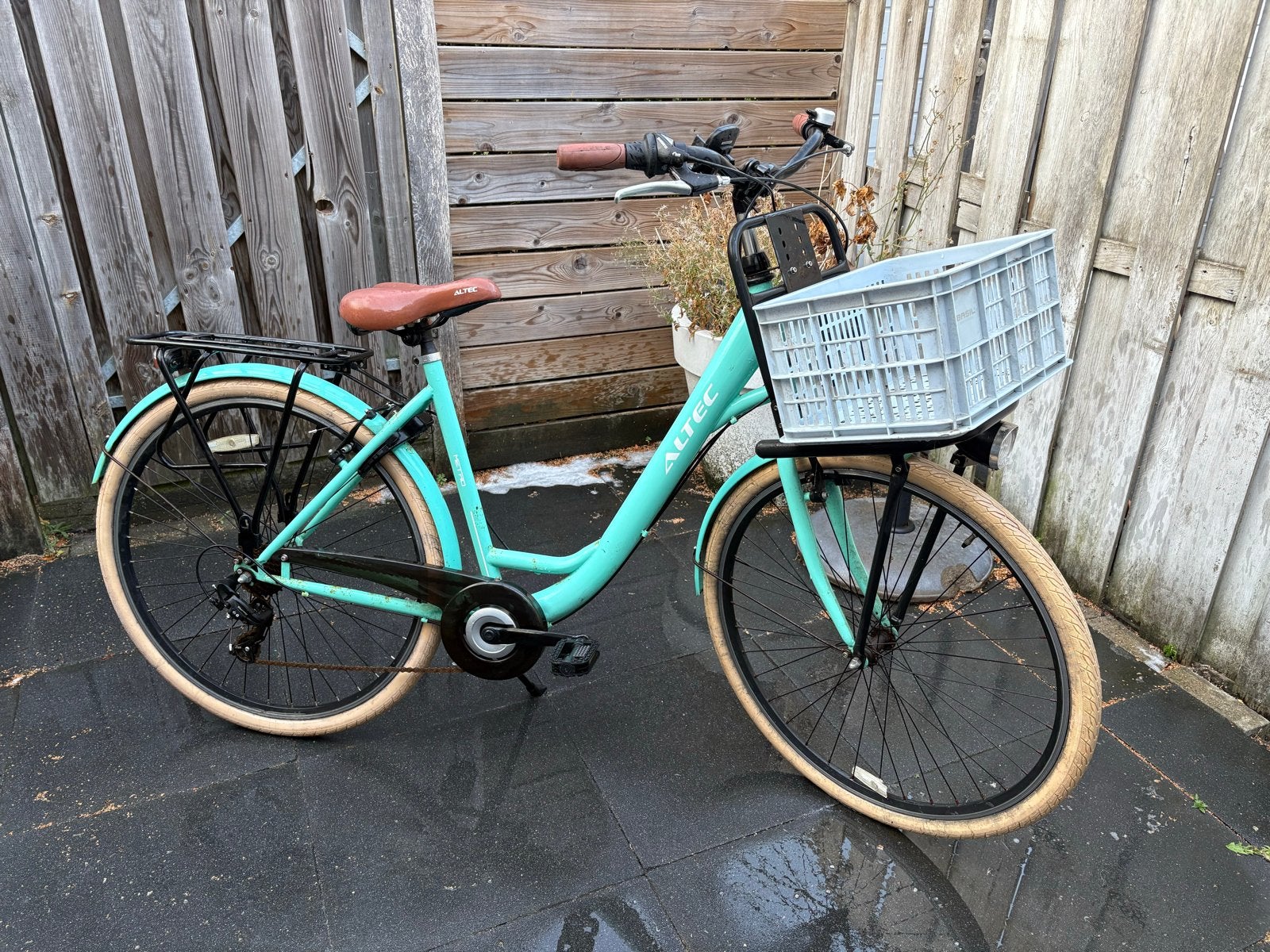 Altec fiets met mand, Gebruikt, Velgrem, Versnellingen, 50 tot 53 cm