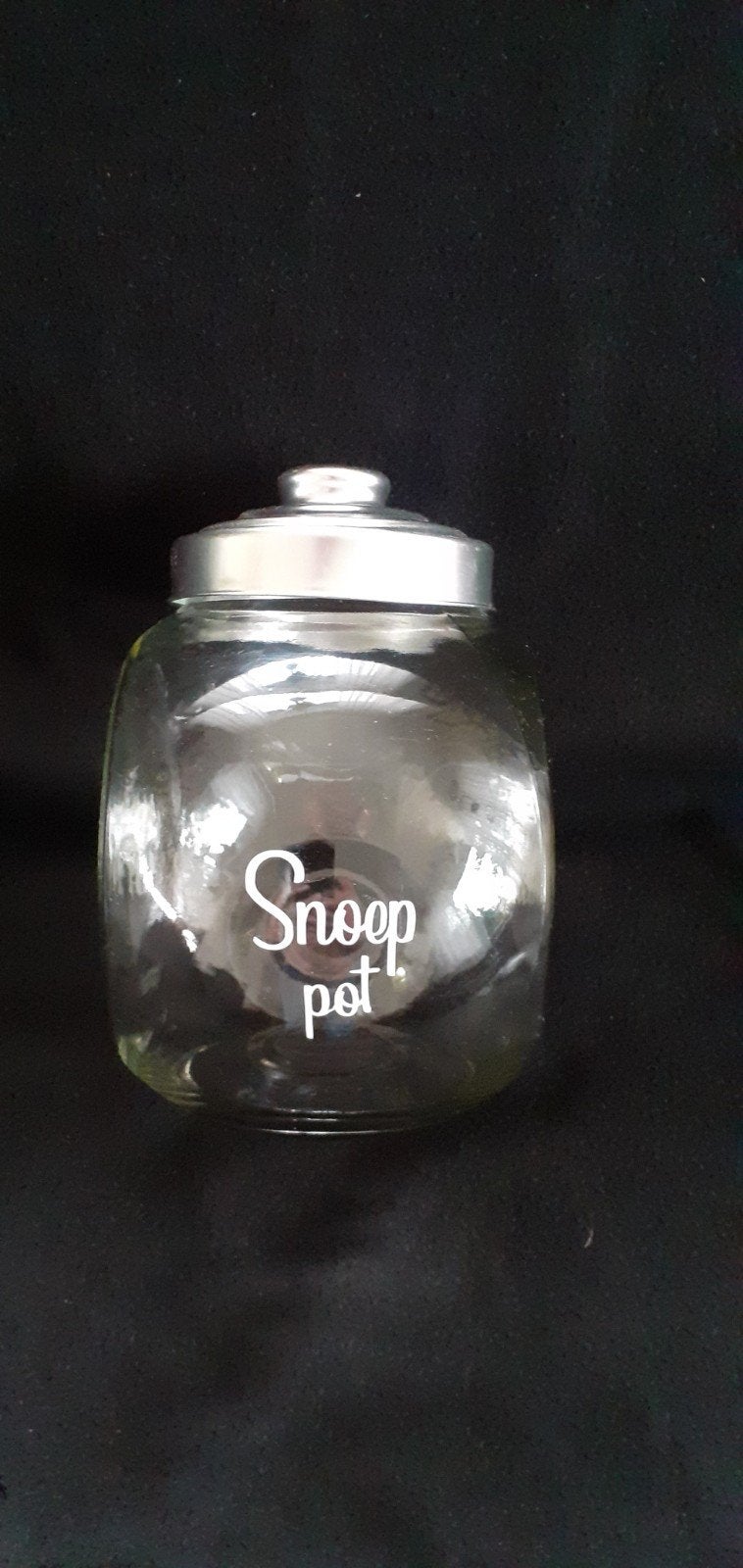 Snoep pot - Glazen voorraadpot met deksel, Ophalen of Verzenden, Zo goed als nieuw, Glas