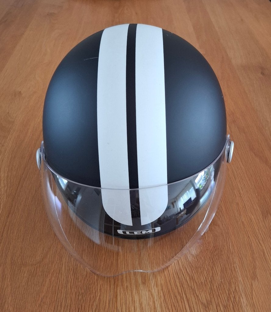 Scooter helm, Fietsen en Brommers, Brommerhelmen, Ophalen, Zo goed als nieuw, Large, Overige merken