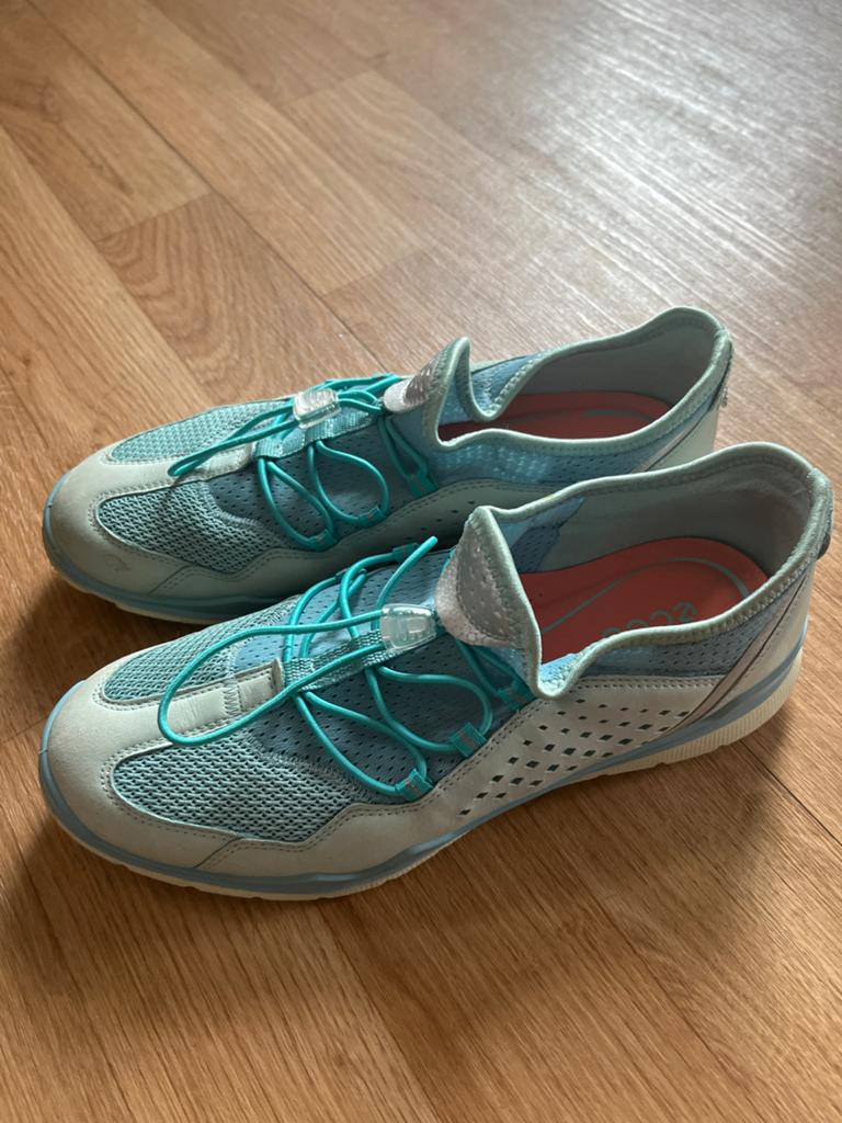 Ecco sneakers lichtblauw maat 39, Kleding | Dames, Schoenen, Zo goed als nieuw, Sneakers of Gympen, Blauw, Ophalen of Verzenden